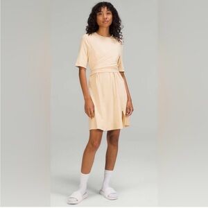 Lululemon Cotton Wrap Front T-shirt Dress